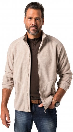 JP1880 Fleece Jacket Stand-up Collar Dusty Pink - Spordiriided & outdoor - Suured suurused meeste spordiriided