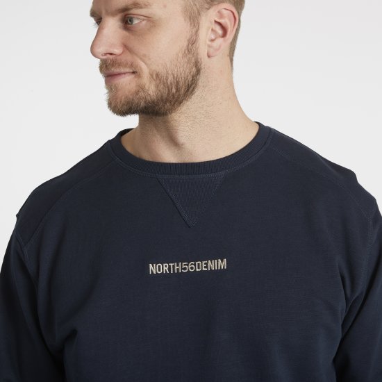 North Latitude Denim Logo Sweatshirt Navy Blue TALL - TALL dressipluusid - 
