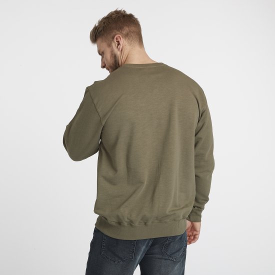 North Latitude Denim Logo Sweatshirt Dusty Olive Green TALL - TALL dressipluusid - 