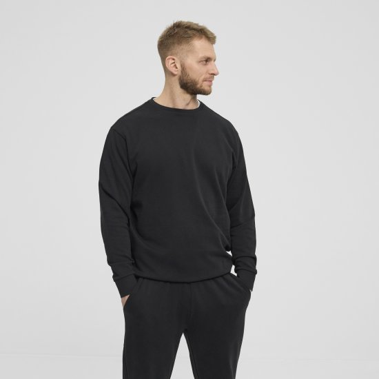 North Latitude Denim Crew Neck Sweatshirt Black TALL - TALL dressipluusid - 