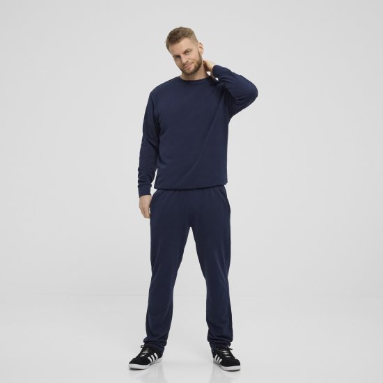 North Latitude Denim Crew Neck Sweatshirt Navy Blue TALL - TALL dressipluusid - 