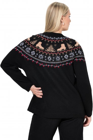 Ulla Popken Norwegian Style Christmas Sweater Black - Sviitrid ja dressipluusid - 