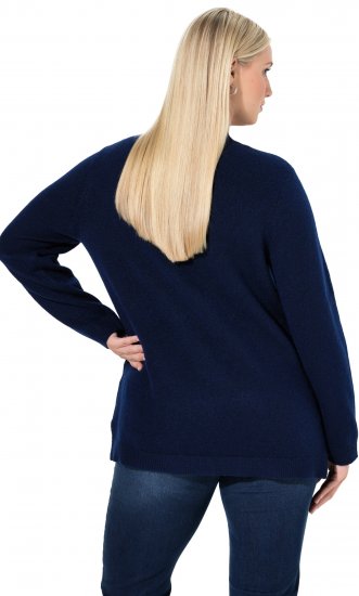 Ulla Popken Christmas Motif Classic Fit Sweater Navy - Sviitrid ja dressipluusid - 