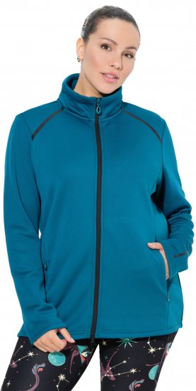 Ulla Popken Quick Drying Athletic Jacket Dark Petrol - Sviitrid ja dressipluusid - 
