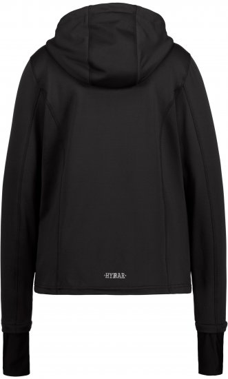 Ulla Popken HYPRAR Zip Front Hooded Stretch Sweatshirt Black - Sviitrid ja dressipluusid - 