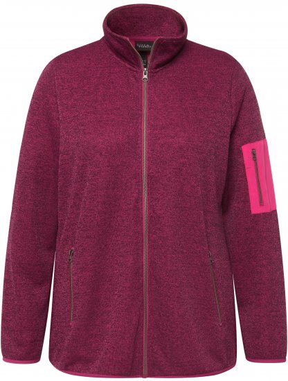 Ulla Popken Knit Fleece-Lined Zippered Jacket Fuchsia Pink - Sviitrid ja dressipluusid - 