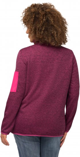 Ulla Popken Knit Fleece-Lined Zippered Jacket Fuchsia Pink - Sviitrid ja dressipluusid - 