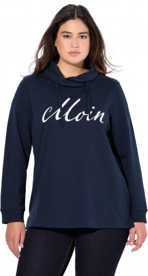 Ulla Popken Moin Graphic Sweatshirt Navy - Sviitrid ja dressipluusid - 