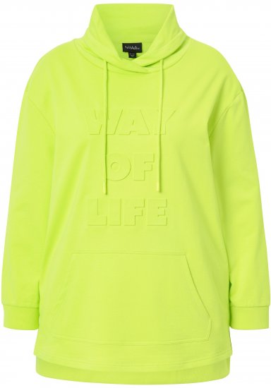 Ulla Popken Embossed Letter Sweatshirt Lime - Sviitrid ja dressipluusid - 