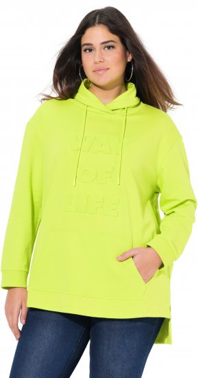 Ulla Popken Embossed Letter Sweatshirt Lime - Sviitrid ja dressipluusid - 