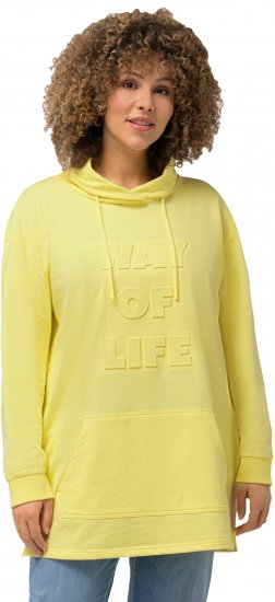 Ulla Popken Embossed Letter Sweatshirt Lemon Yellow - Sviitrid ja dressipluusid - 