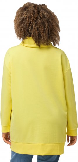 Ulla Popken Embossed Letter Sweatshirt Lemon Yellow - Sviitrid ja dressipluusid - 