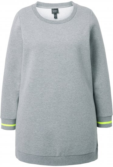Ulla Popken Nostalgic Escape Oversized Sweatshirt Mouse Grey - Sviitrid ja dressipluusid - 