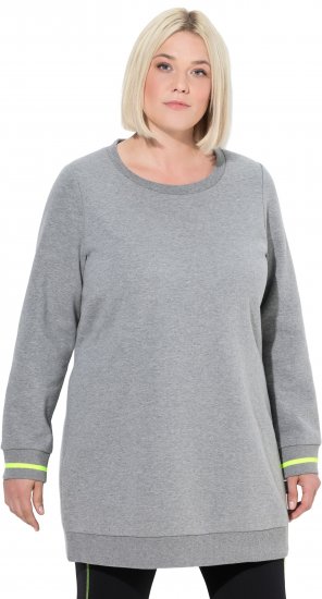 Ulla Popken Nostalgic Escape Oversized Sweatshirt Mouse Grey - Sviitrid ja dressipluusid - 