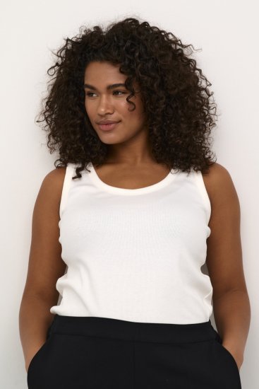 Kaffe Curve Carina Maika Chalk - T-särgid - 