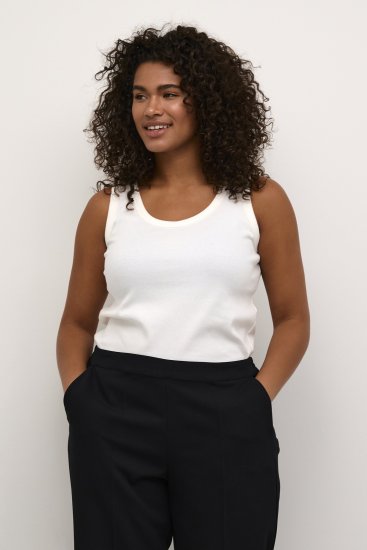 Kaffe Curve Carina Maika Chalk - T-särgid - 