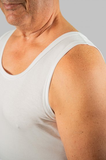 20 Nodi Crew Neck Tank Top in Combed Cotton Jersey White - Aluspesu ja ujumisriided - Aluspesu 2XL-8XL