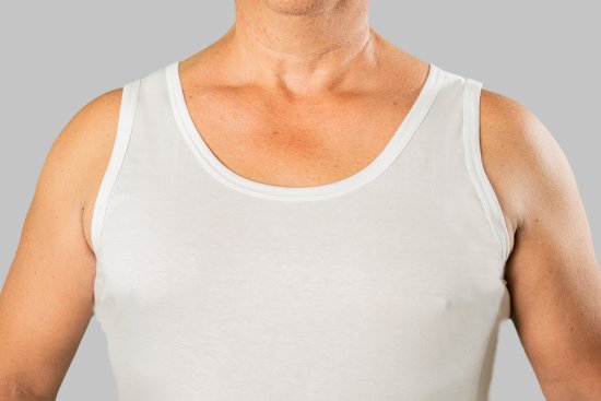 20 Nodi Crew Neck Tank Top in Combed Cotton Jersey White - Aluspesu ja ujumisriided - Aluspesu 2XL-8XL