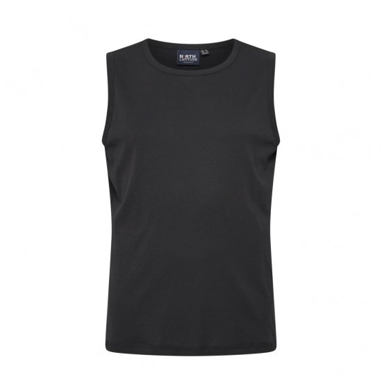 North Latitude Tanktop Black - Varrukateta T-särgid/maikad - Meeste varrukateta t-särk suured suurused