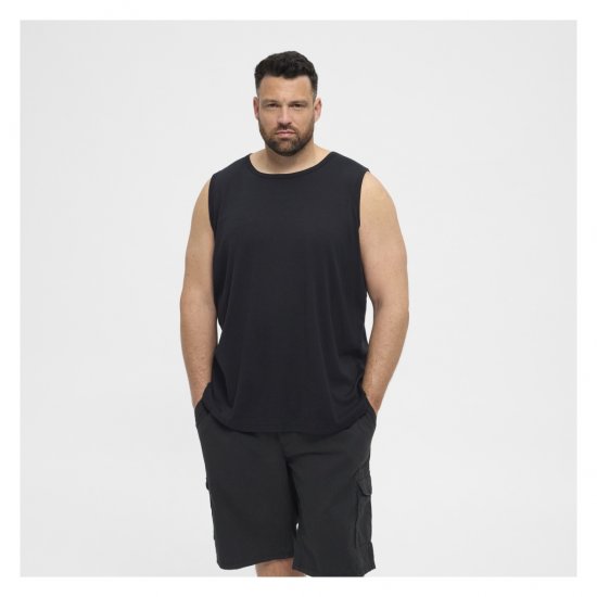 North Latitude Tanktop Black - Varrukateta T-särgid/maikad - Meeste varrukateta t-särk suured suurused