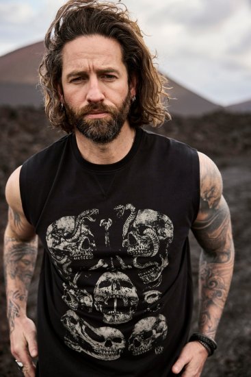 JP1880 Tanktop Skulls Black - T-särgid - Suured T-särgid 2XL – 14XL