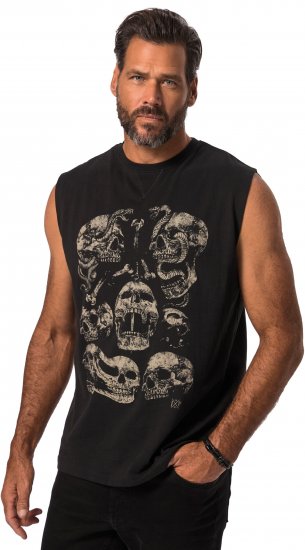 JP1880 Tanktop Skulls Black - T-särgid - Suured T-särgid 2XL – 14XL