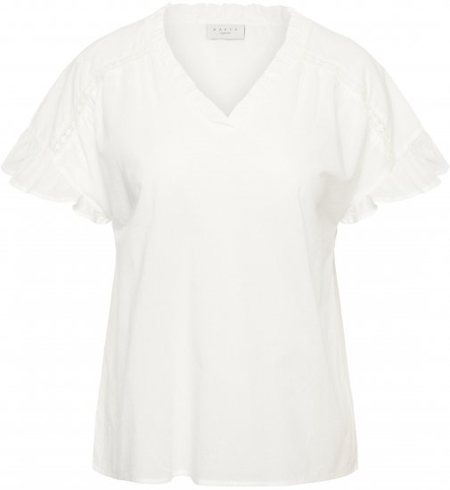 Kaffe Curve Valeria Top Chalk - Topid - 