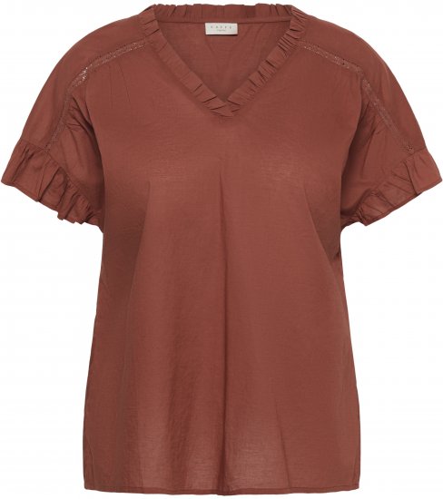 Kaffe Curve Valeria Top Henna Brown - Särgid ja topid - 