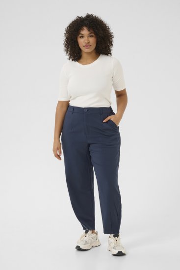 Kaffe Curve Merla Püksid Kesköö meresinine - Teksad & Püksid Suuremates Suurustes – Plus Size - 