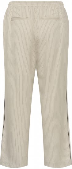 Kaffe Curve Sirana Pants Beige Melange/Black Stripe - Kangapüksid - 