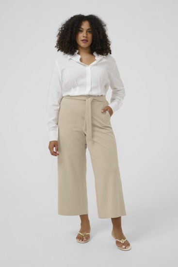 Kaffe Curve Pheolo Cropped Pants Feather Grey - Kangapüksid - 