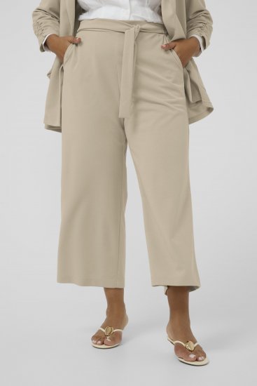 Kaffe Curve Pheolo Cropped Pants Feather Grey - Kangapüksid - 