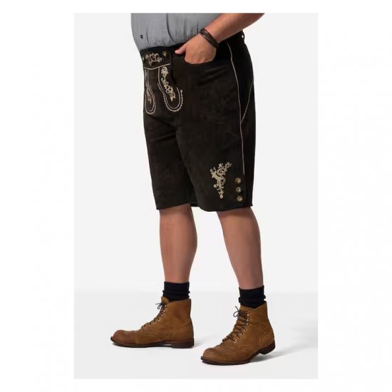 Men Plus Leather Trousers Dark Brown - Pidulikud rõivad - Pidulikud rõivad – Tähistamiseks Stiilselt ja Mugavalt