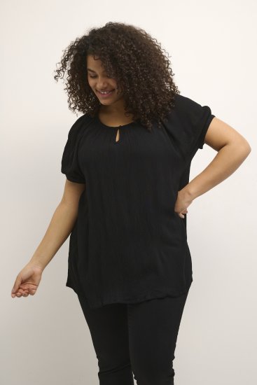 Kaffe Curve Ami Lühikeste varrukatega Pluus Sügavmust - T-särgid - 