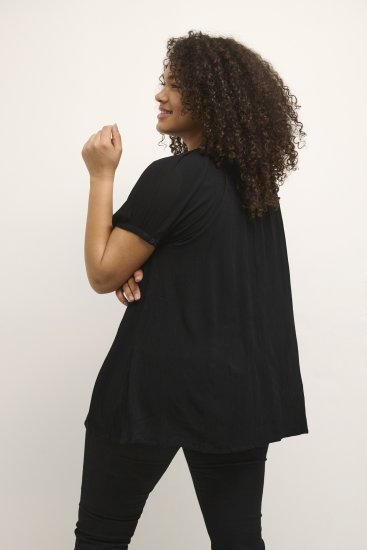 Kaffe Curve Ami Lühikeste varrukatega Pluus Sügavmust - T-särgid - 