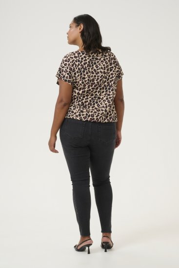 Kaffe Curve Sonna Stanley Top Leopardimuster - T-särgid - 