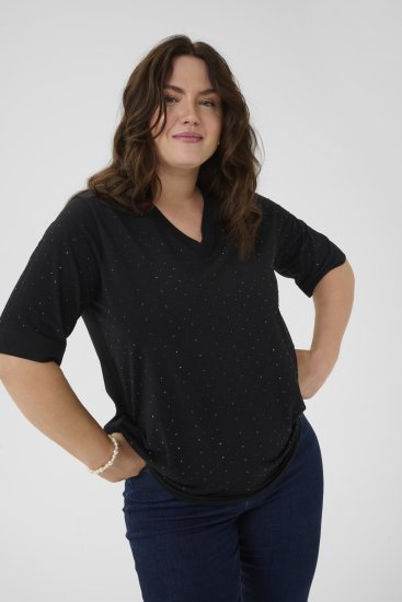 Kaffe Curve Phoelina T-Shirt Black - T-särgid - 