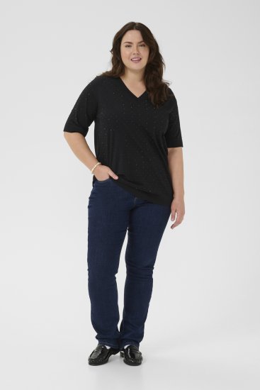 Kaffe Curve Phoelina T-Shirt Black - T-särgid - 