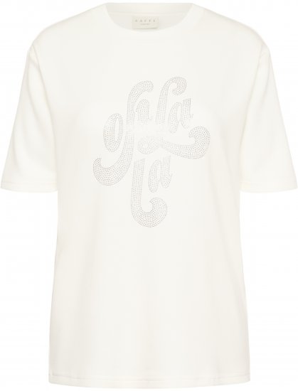 Kaffe Curve Rosa T-Shirt Chalk - T-särgid - 