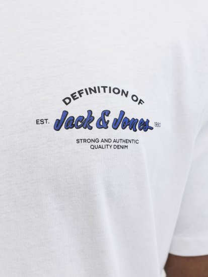 Jack & Jones Brandon T-Shirt White - T-särgid - Suured T-särgid 2XL – 14XL