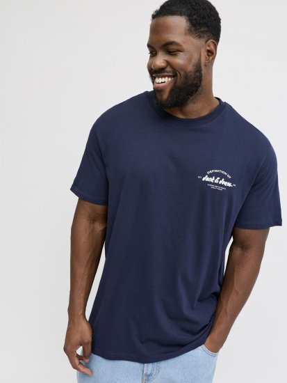 Jack & Jones Brandon T-Shirt Blue - T-särgid - Suured T-särgid 2XL – 14XL