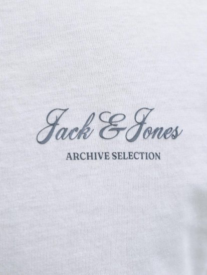 Jack & Jones Archive T-särk Valge - T-särgid - Suured T-särgid 2XL – 14XL