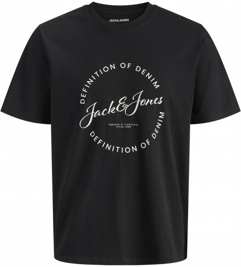 Jack & Jones Grayson T-särk Must - T-särgid - Suured T-särgid 2XL – 14XL