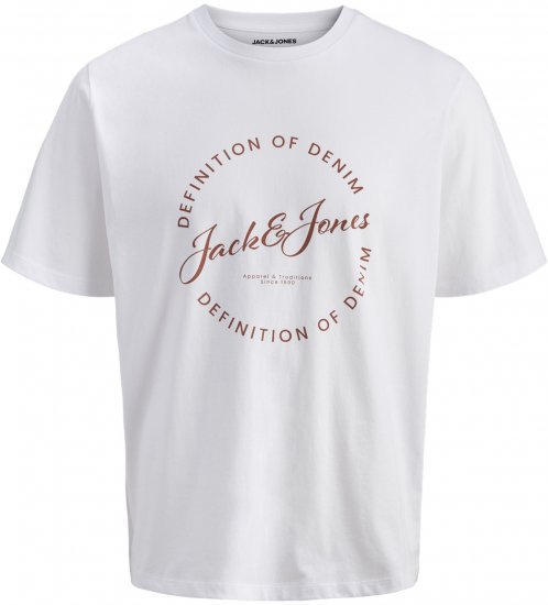 Jack & Jones Grayson T-särk Valge - T-särgid - Suured T-särgid 2XL – 14XL