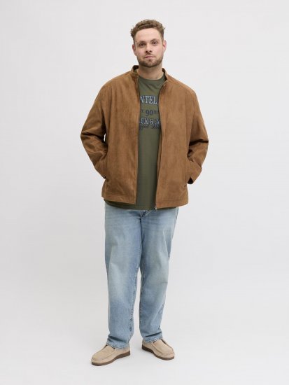 Jack & Jones Edenver T-Shirt Khaki - T-särgid - Suured T-särgid 2XL – 14XL