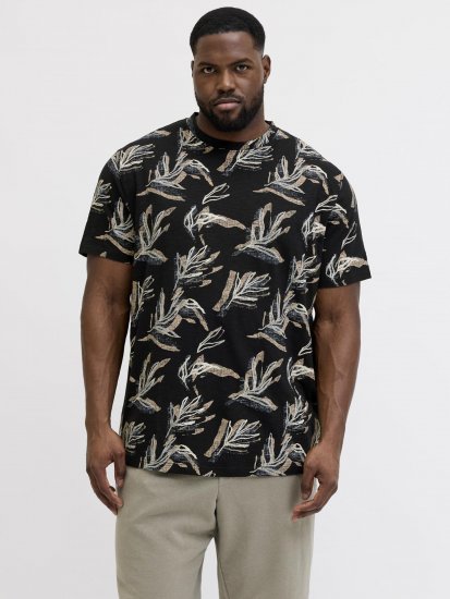 Jack & Jones Montauk T-Shirt Black - T-särgid - Suured T-särgid 2XL – 14XL