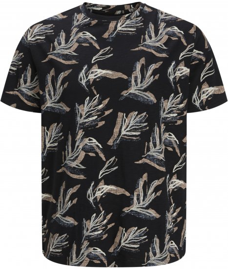 Jack & Jones Montauk T-Shirt Black - T-särgid - Suured T-särgid 2XL – 14XL