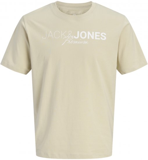 Jack & Jones Blaneo Short Sleeve T-shirt Beige - T-särgid - Suured T-särgid 2XL – 14XL
