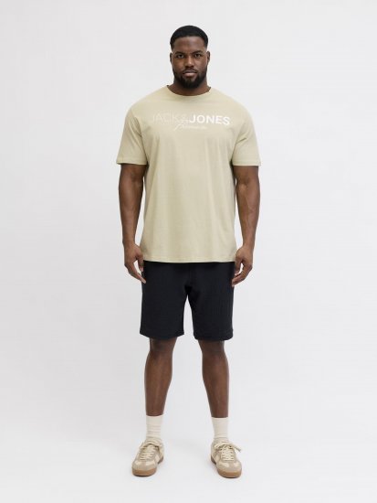 Jack & Jones Blaneo Short Sleeve T-shirt Beige - T-särgid - Suured T-särgid 2XL – 14XL