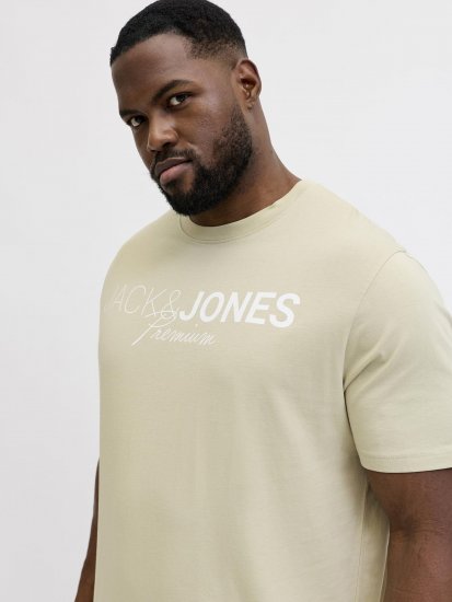 Jack & Jones Blaneo Short Sleeve T-shirt Beige - T-särgid - Suured T-särgid 2XL – 14XL